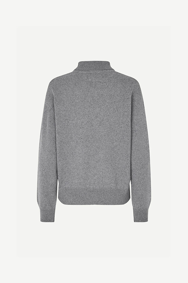 SaBirgitte Turtleneck Kasjmir 15356, Grey Melange - Bilde 3