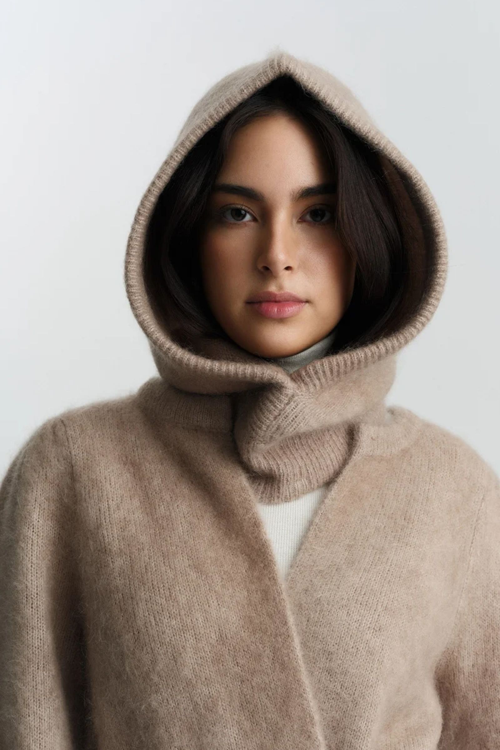 Kajsa Chunky Balaclava, Hazel Beige - Bilde 5
