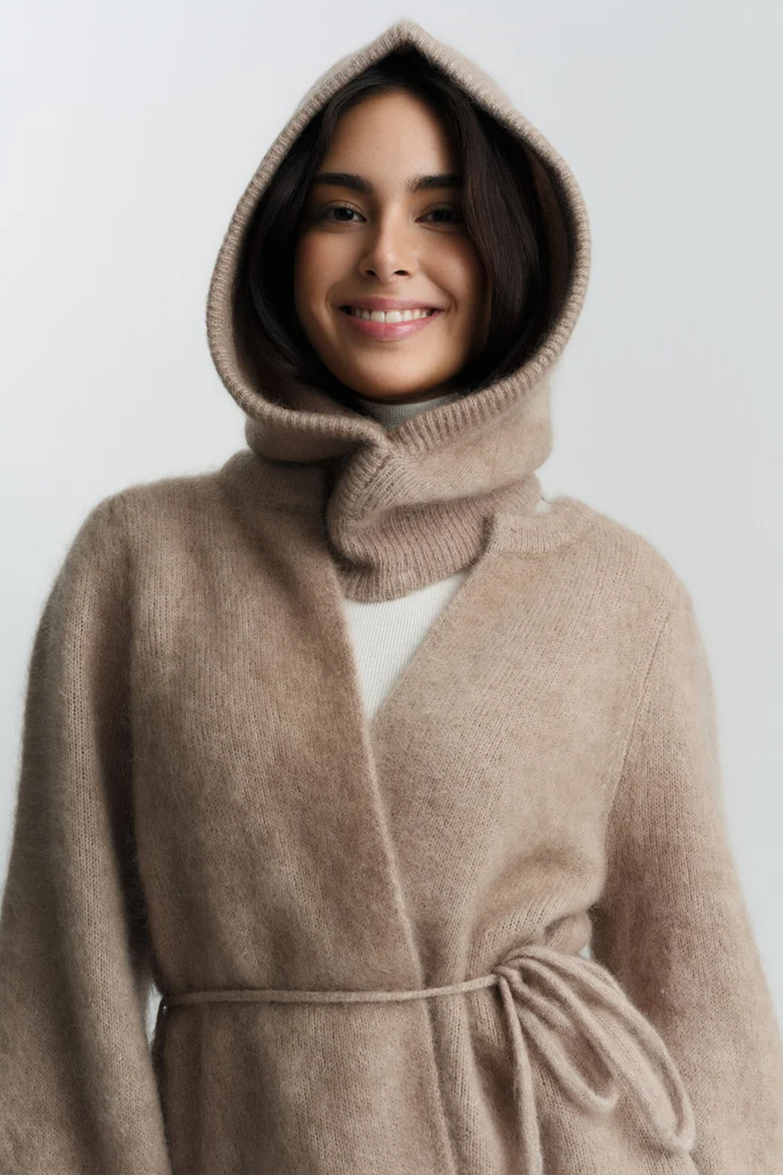 Kajsa Chunky Balaclava, Hazel Beige - Bilde 2