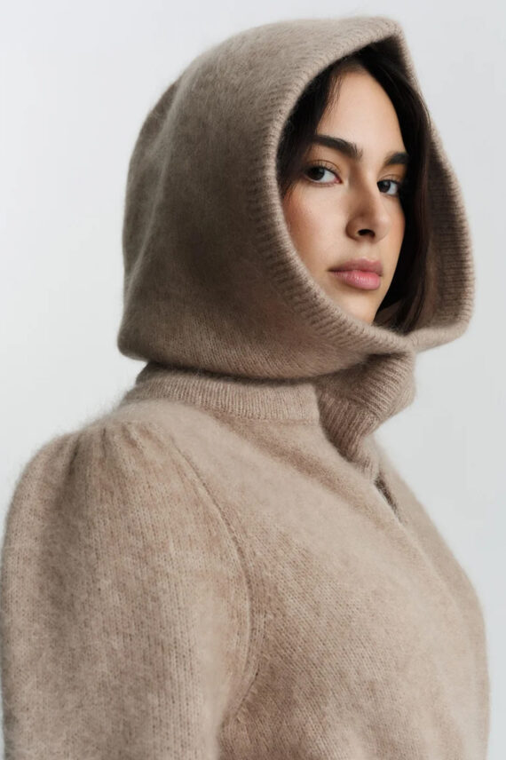 Kajsa Chunky Balaclava, Hazel Beige