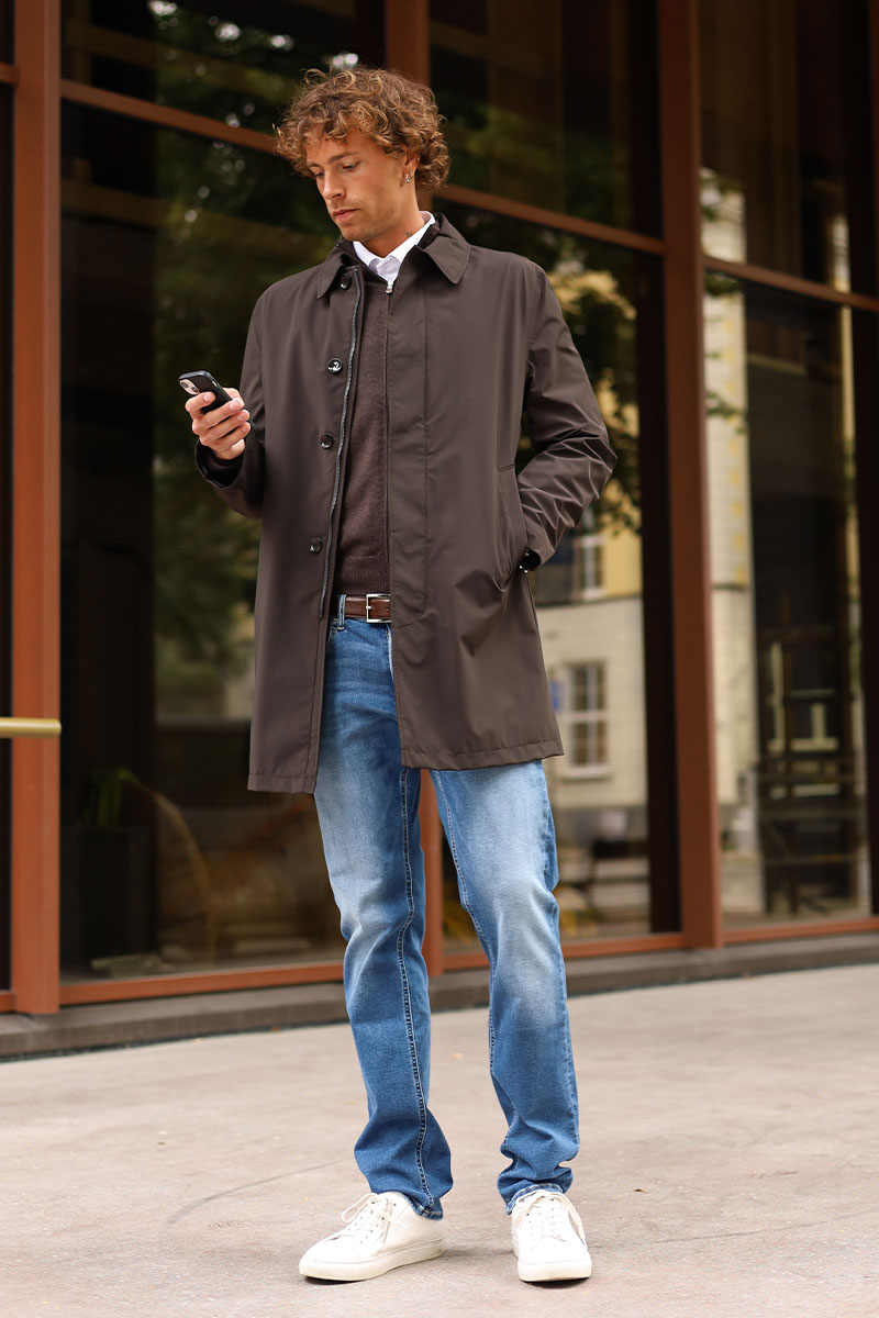 Car Coat, Brun - Bilde 4