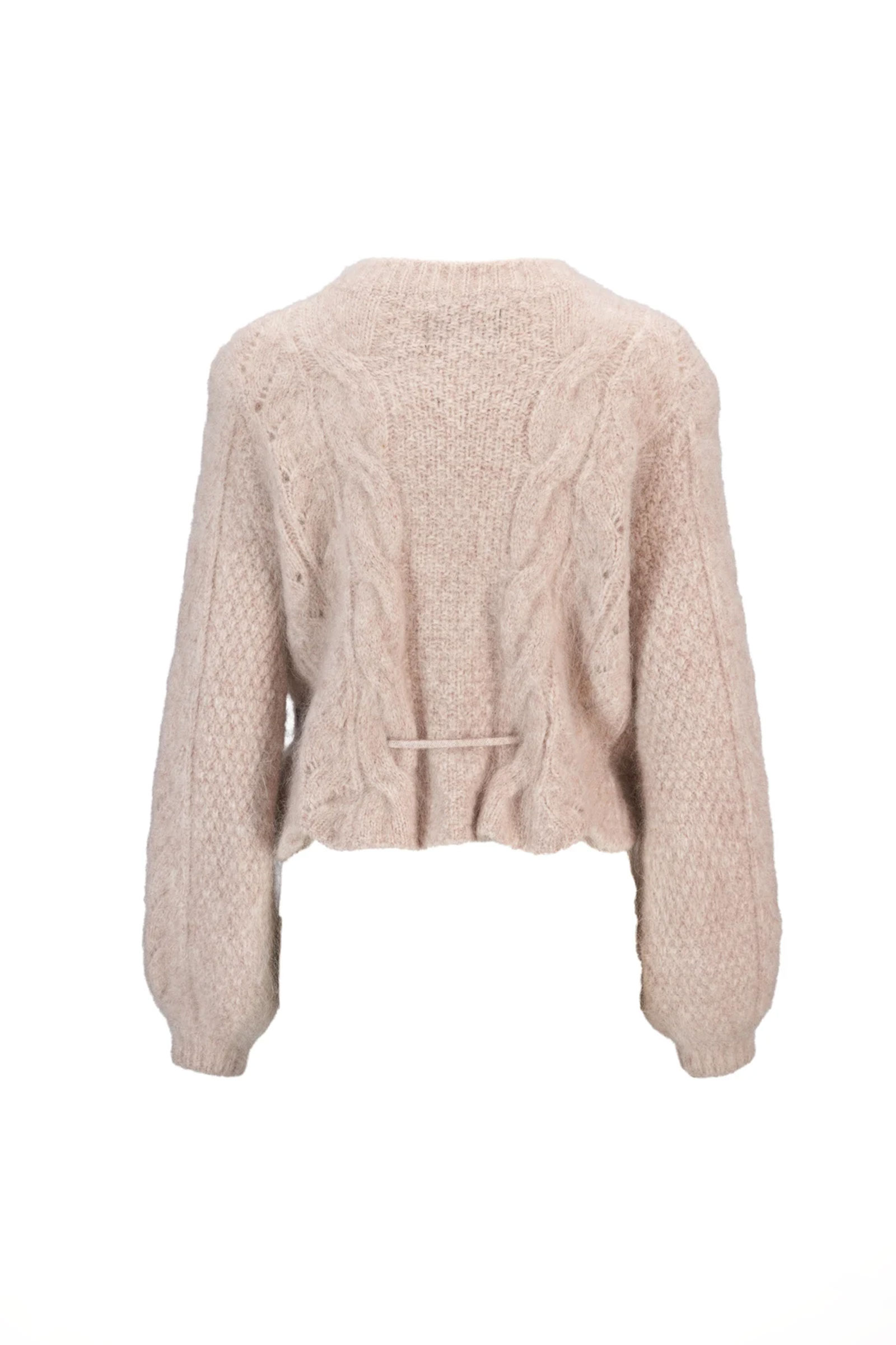 Sophia Chunky Cardigan, Sand - Bilde 7