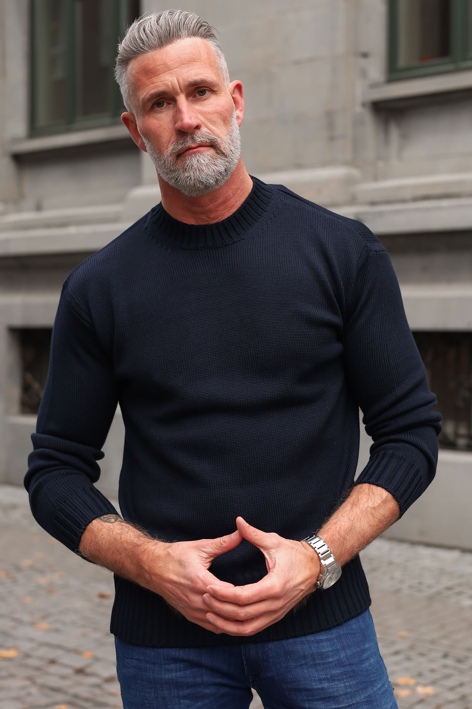 Girocollo Rasato, Mørk blå - Bilde 2