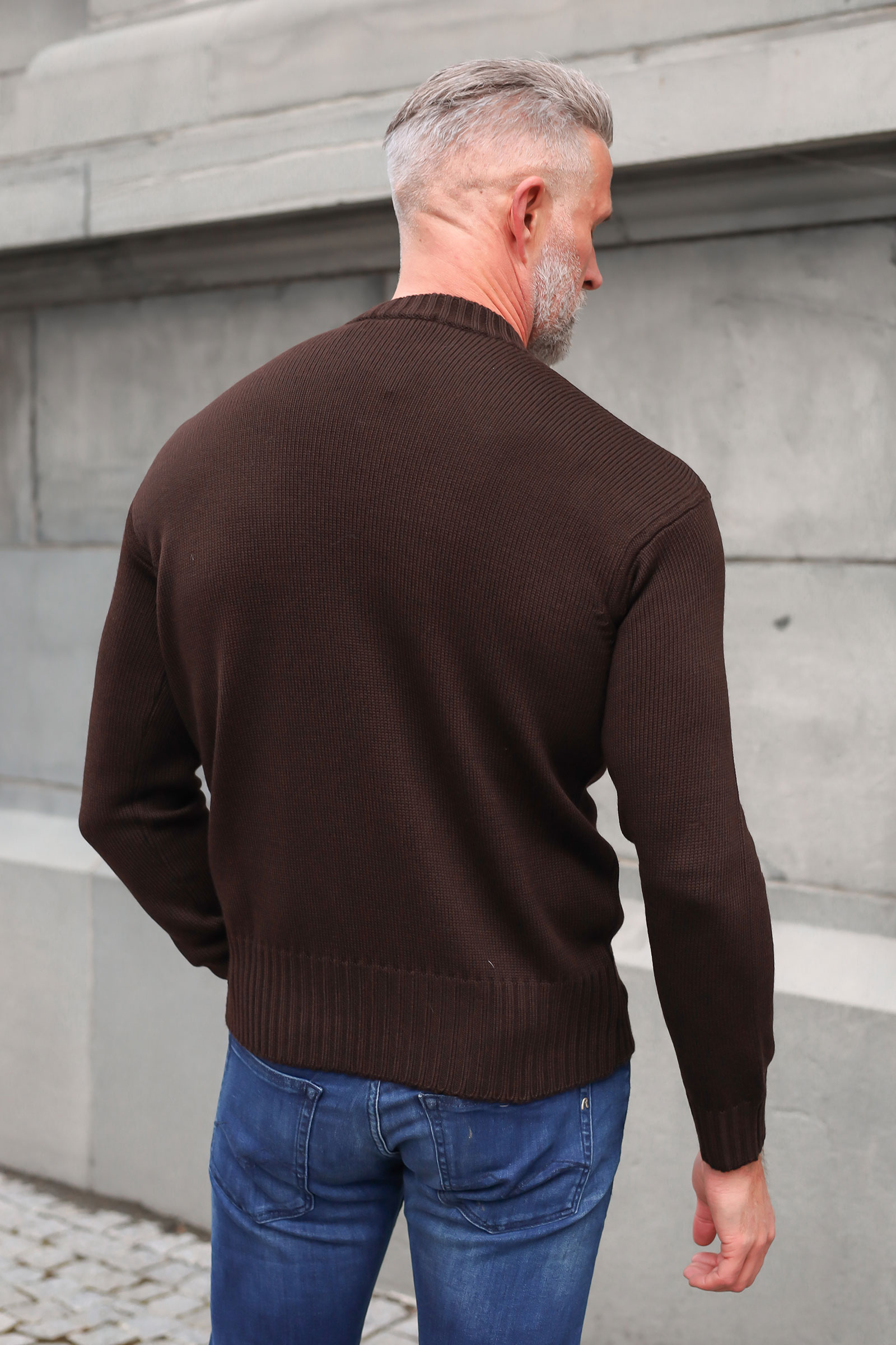 Girocollo Rasato, Brun - Bilde 4