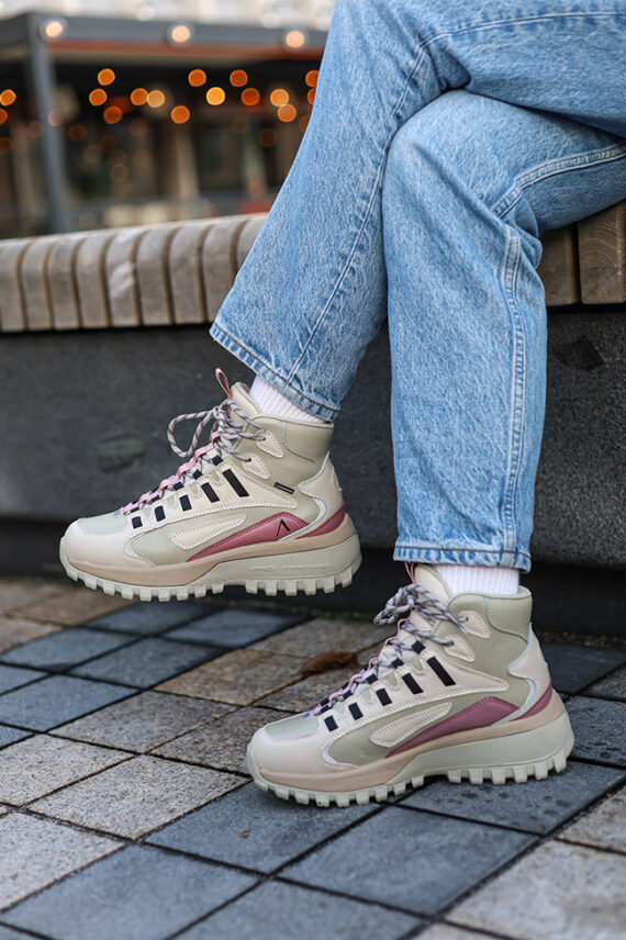 Apaze Hightop Leather, Eucalyptus Oyster Gray