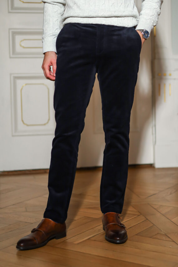Slim Corduroy Chinos, Evening Blue