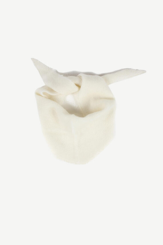 Mohair Triangle Scarf, Krem