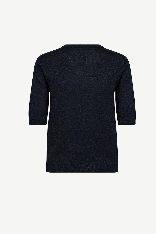 PD-Vigga SS Lurex Knit, Deep Blue Navy - Bilde 4