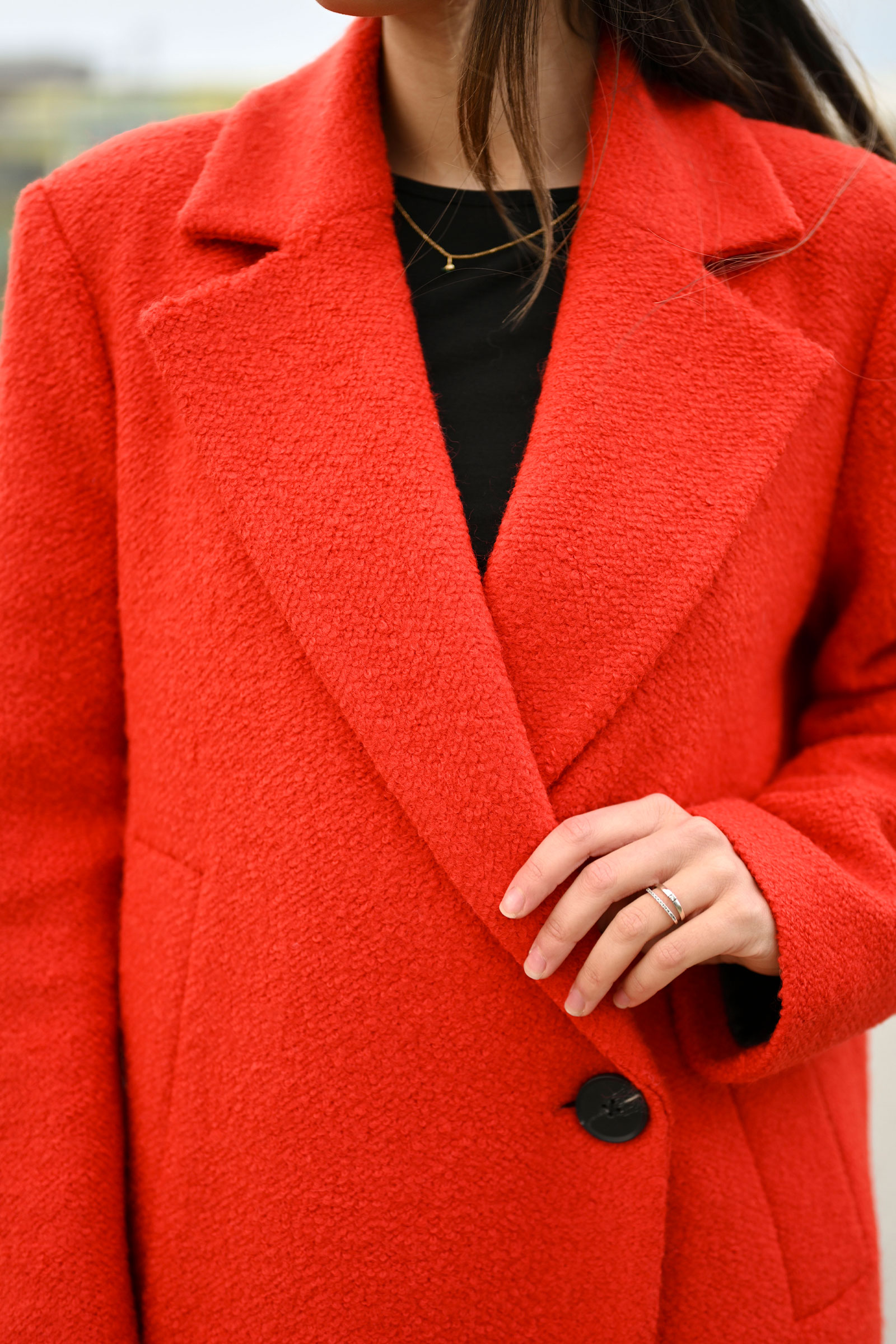 Tanay IW Long Coat, Deep Orange - Bilde 5