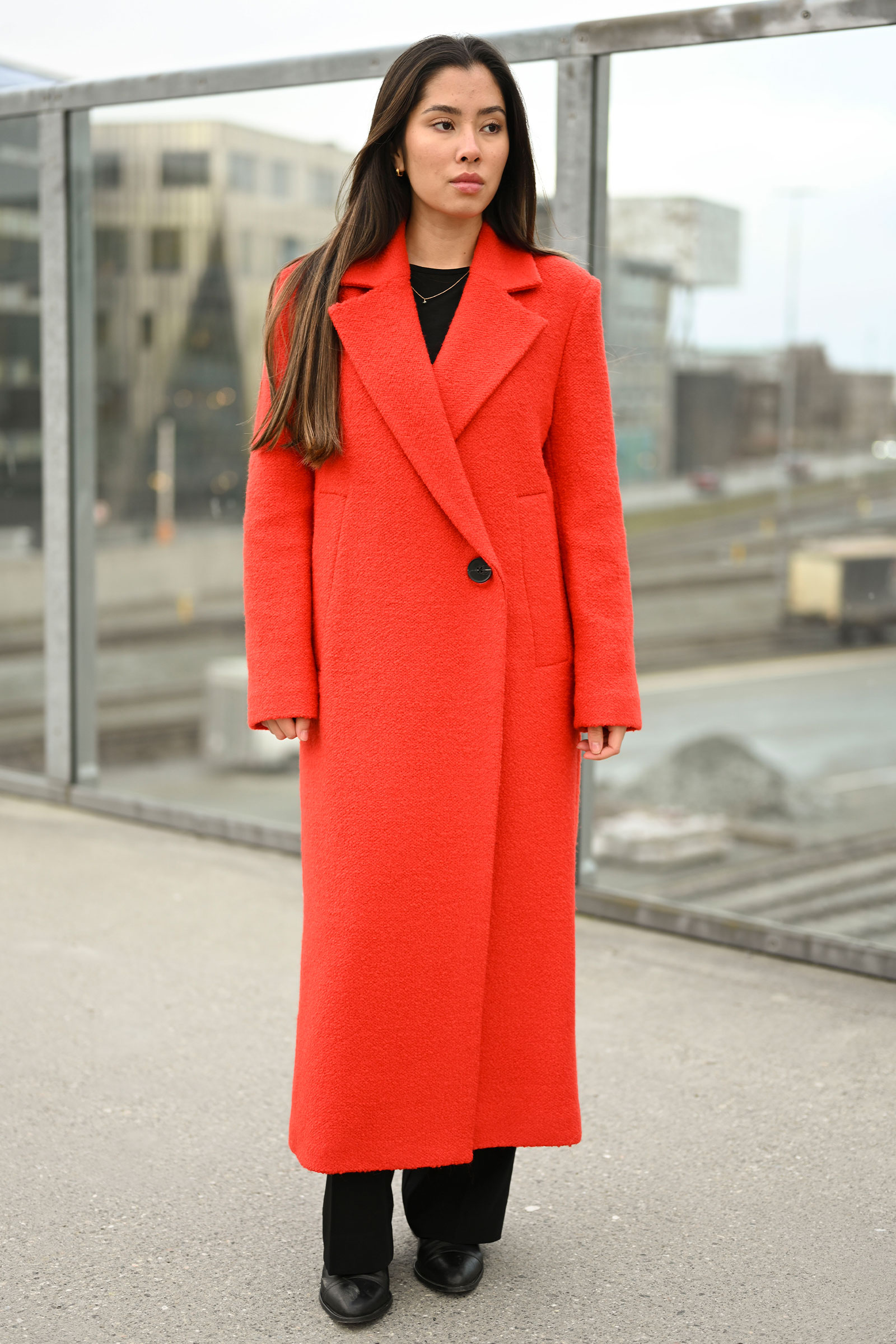 Tanay IW Long Coat, Deep Orange - Bilde 2