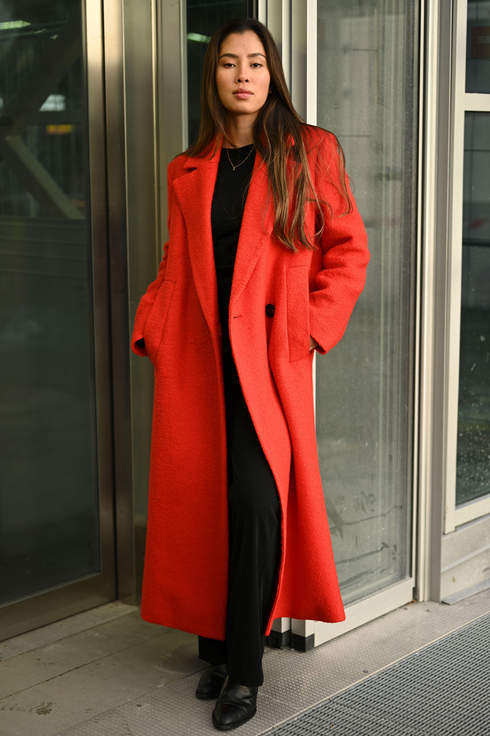 Tanay IW Long Coat, Deep Orange - Bilde 4