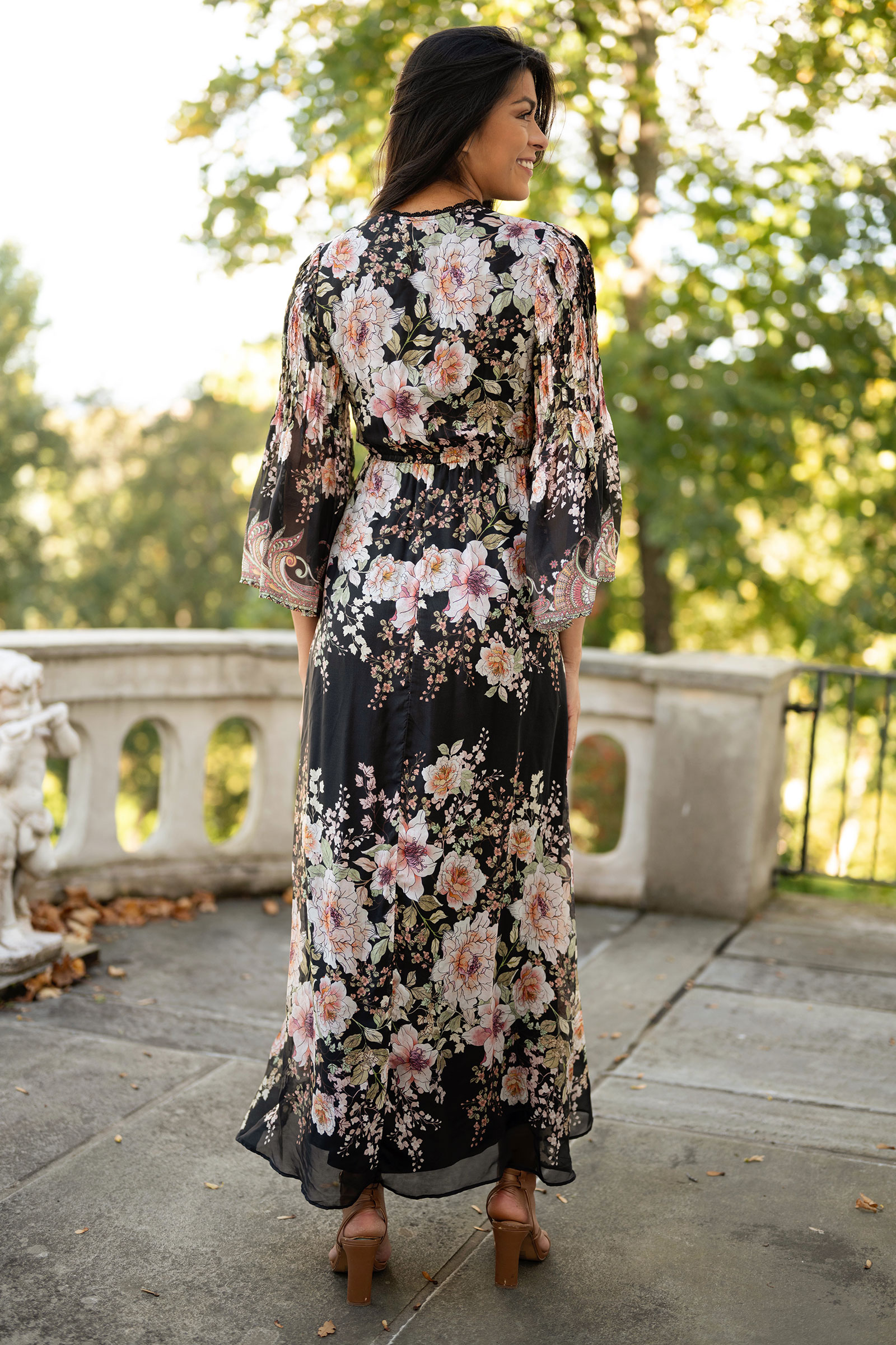 Alanna Long Dress, Black - Bilde 5