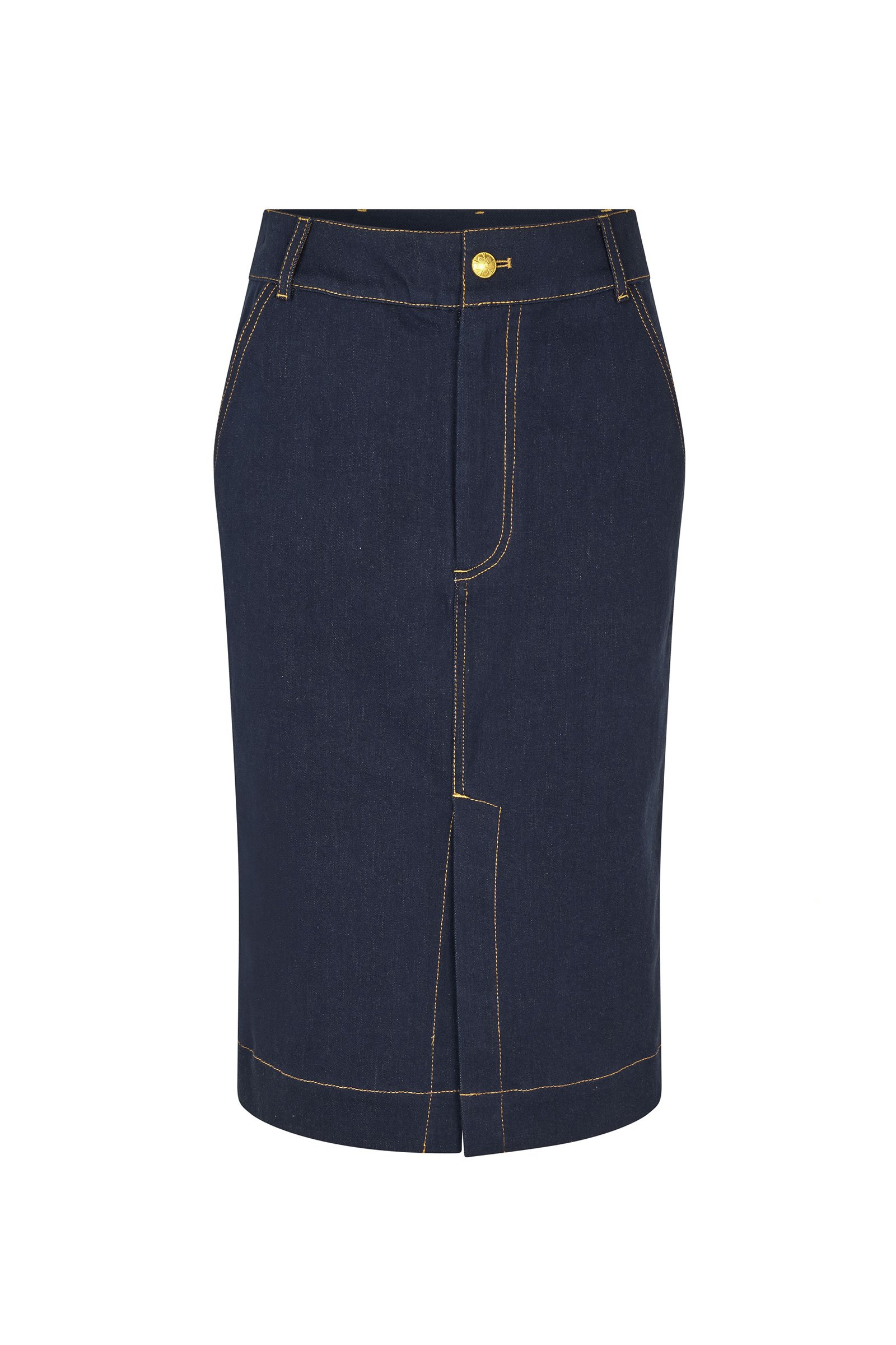 Anni Pencil Skirt, Denim - Bilde 4