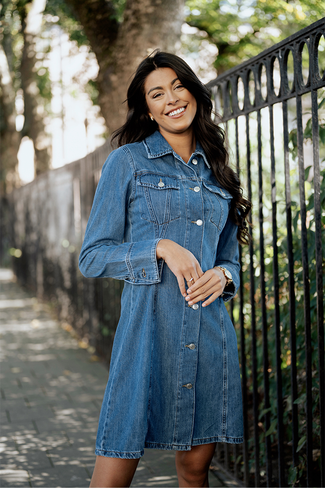 SophinaIW Dress, Washed Denim - Bilde 3