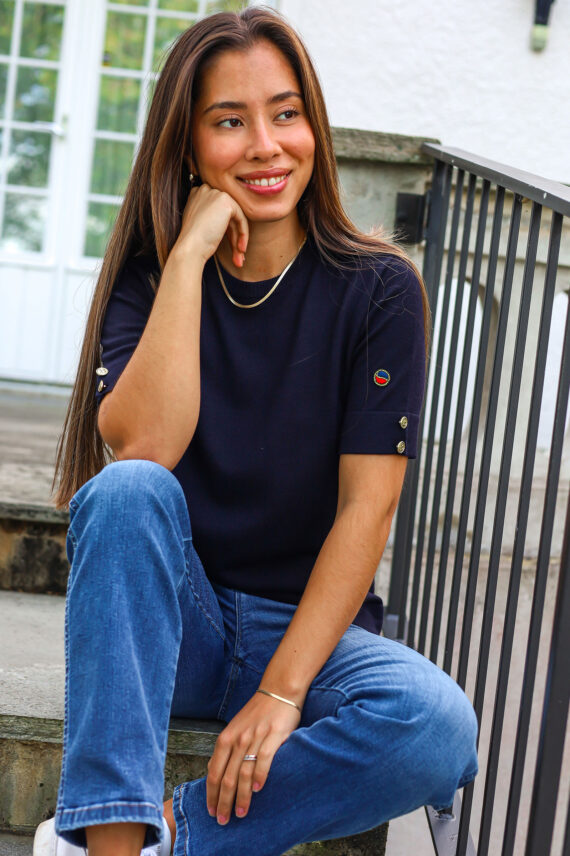 Lucca Top, Mørk Blå