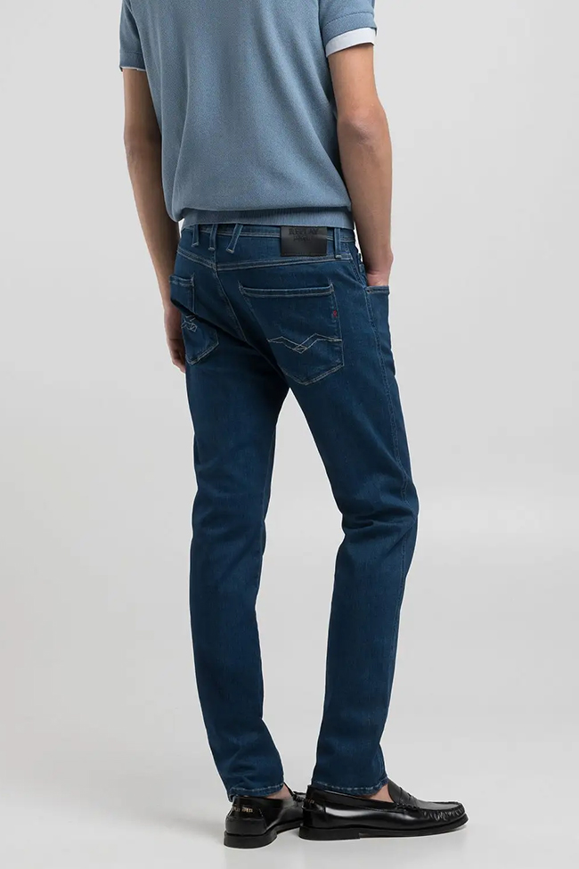 Slim Fit Anbass Jeans, Dark Blue - Bilde 7