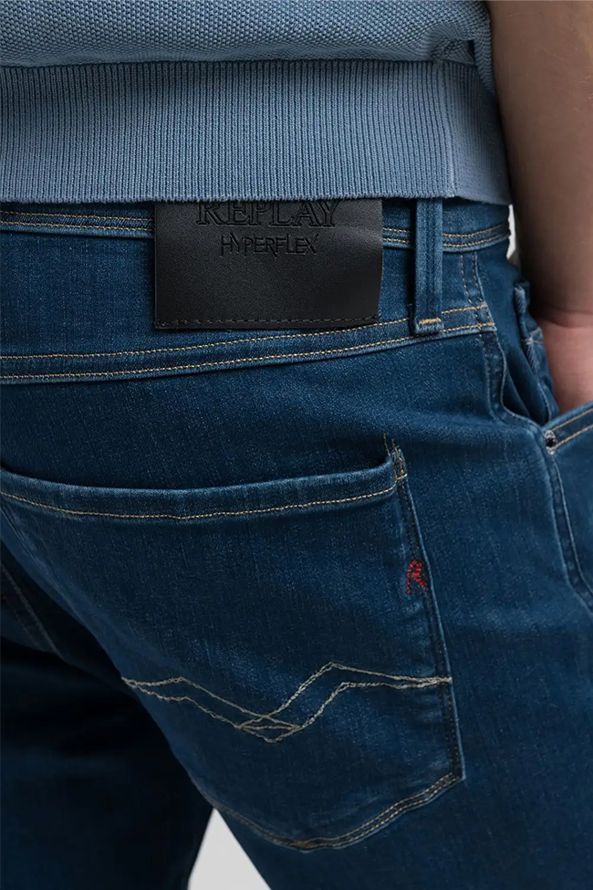 Slim Fit Anbass Jeans, Dark Blue - Bilde 10