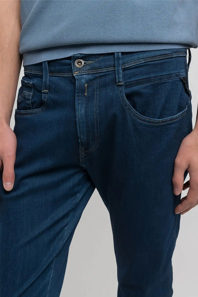 Slim Fit Anbass Jeans, Dark Blue - Bilde 8