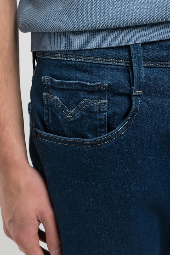 Slim Fit Anbass Jeans, Dark Blue - Bilde 9