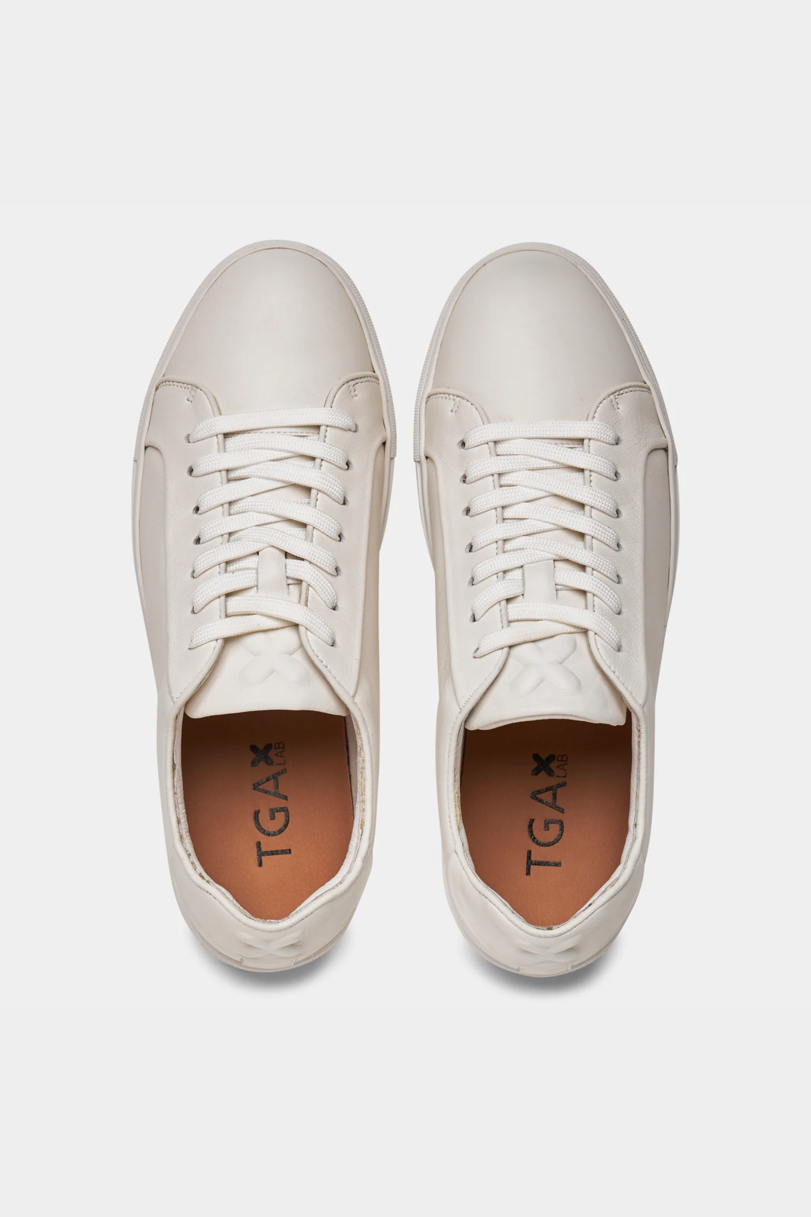 Sneaker Calf Leather LNS110, Hvit - Bilde 4