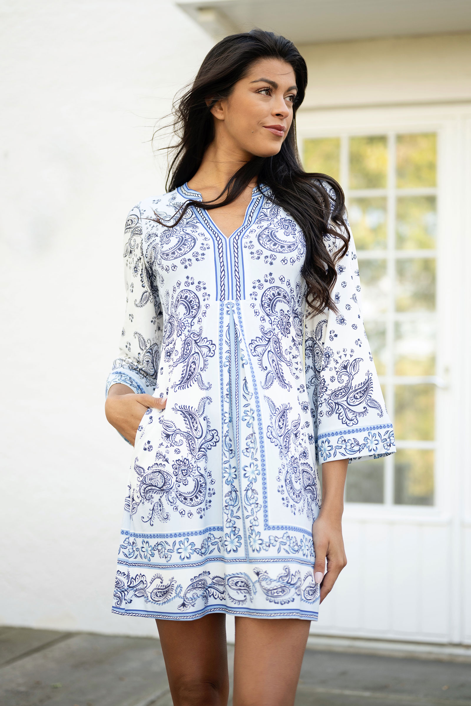 Chemisier En Soie Hale Bob Taille M - Motif Floral Avec Col Perlé - Occasion En Parfait état