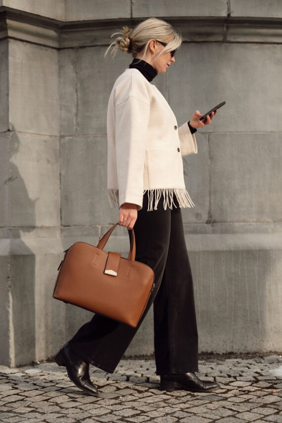 Carla Lambswool Jacket, Cream