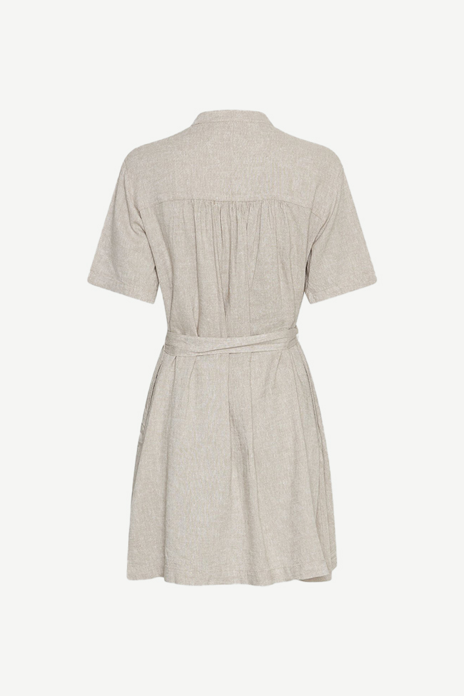 Pennie Ginia 2/4 Shirt Dress, Sand - Bilde 2