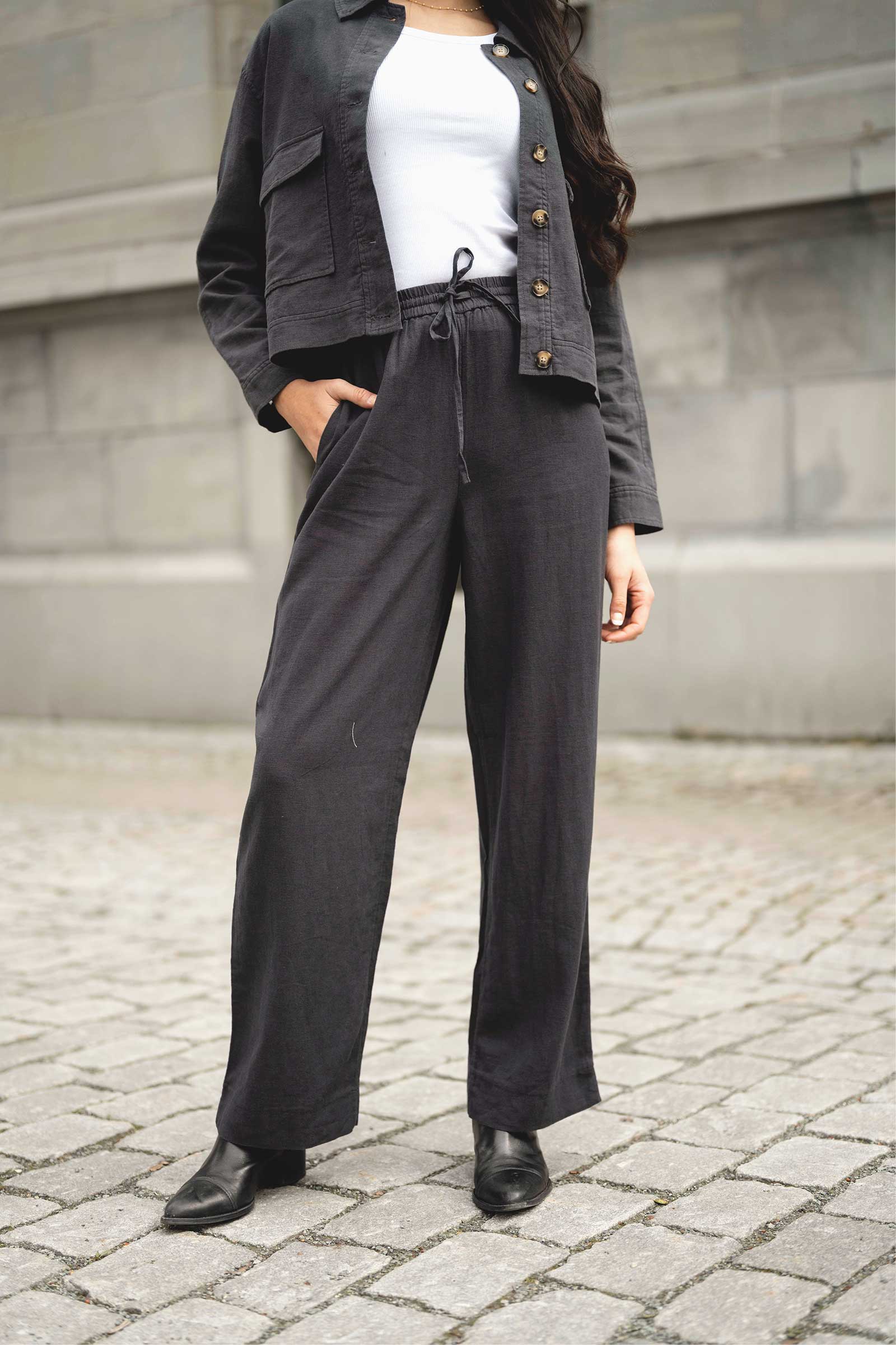 Pennie Ginia Pants, Phantom - Bilde 2