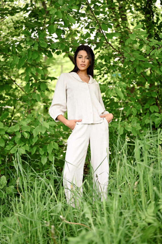 Pennie Ginia HW Pants, Sand