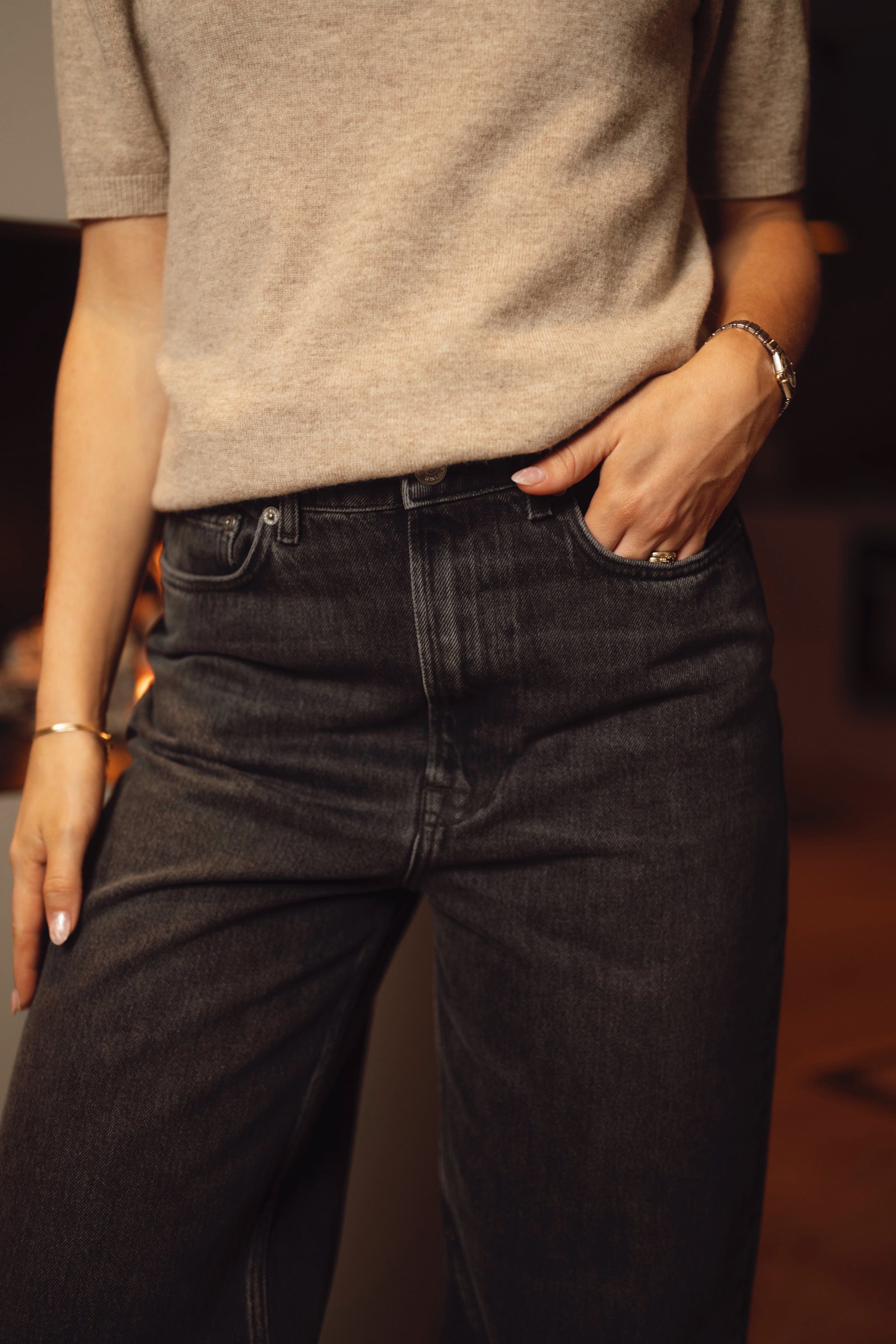 Shelly Jeans 14605, Black Blizzard - Bilde 5