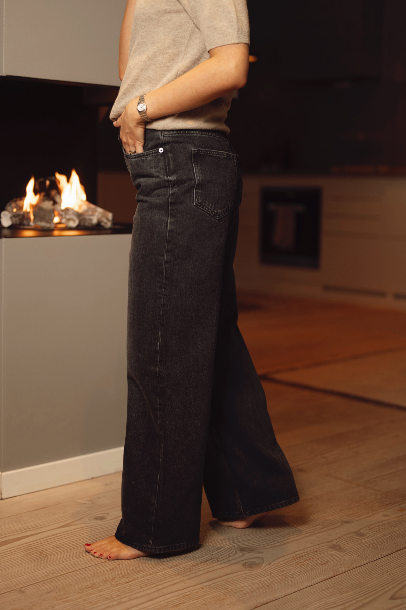 Shelly Jeans 14605, Black Blizzard - Bilde 3