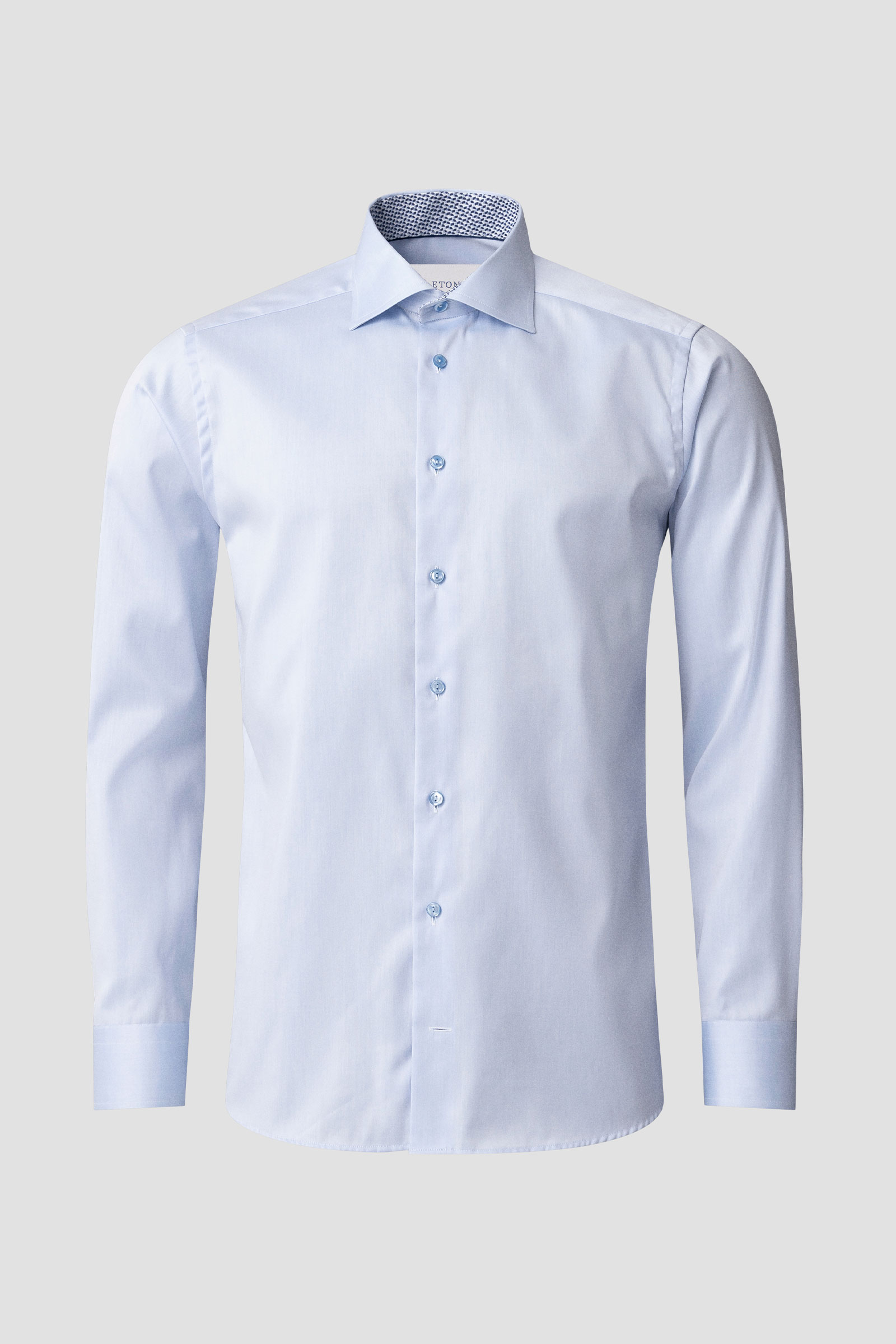Slim Signature Twill Effect Shirt, Blue - Bilde 4