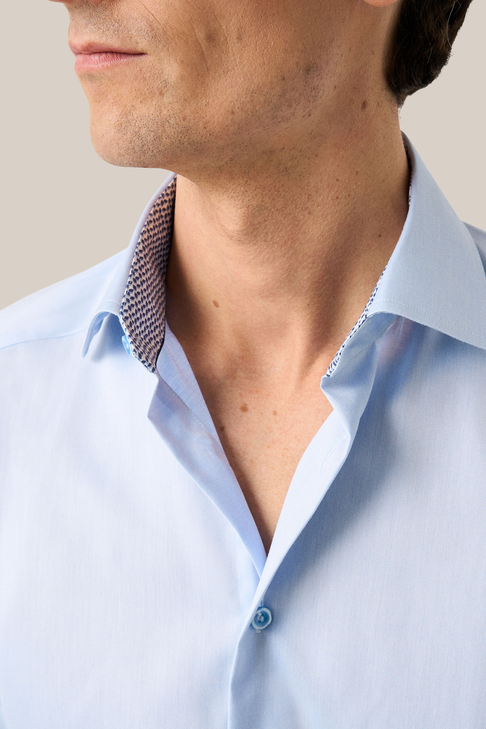 Slim Signature Twill Effect Shirt, Blue - Bilde 7