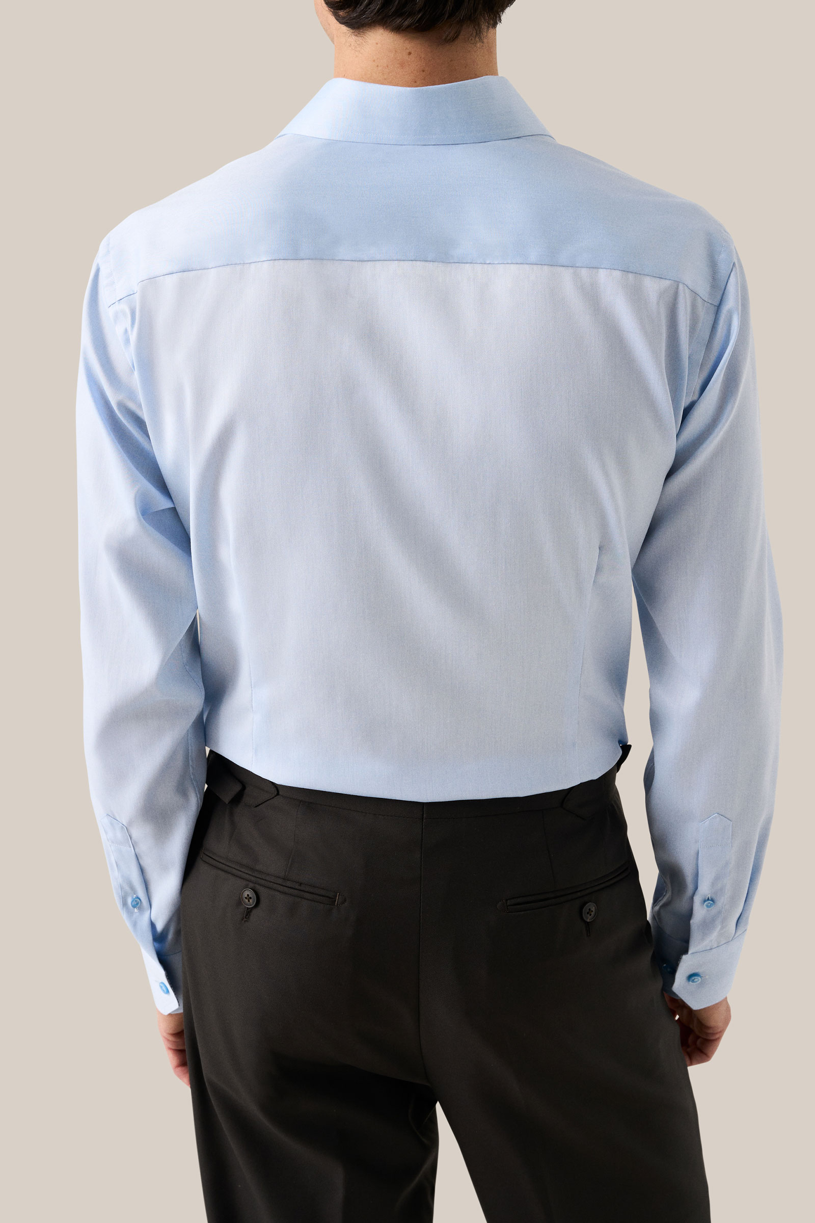 Slim Signature Twill Effect Shirt, Blue - Bilde 6