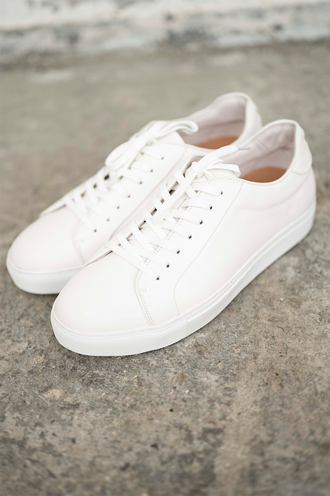 Sneaker Calf Leather LNS110, Hvit