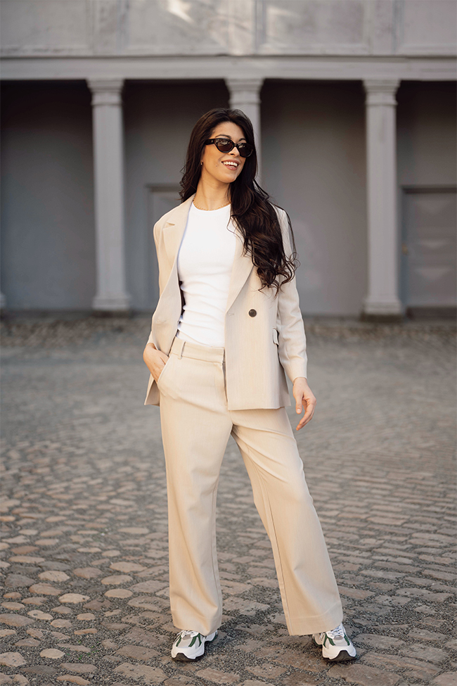 Lilli Pants, Sand Melange - Bilde 7