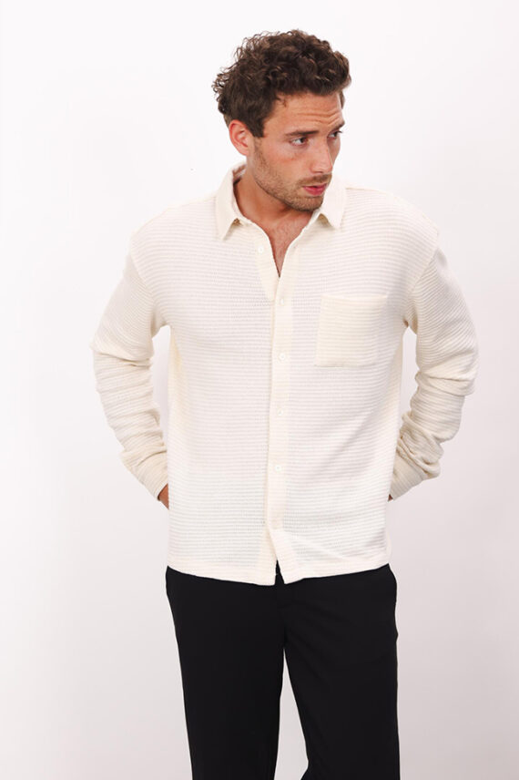 Tito LS Shirt, Cream