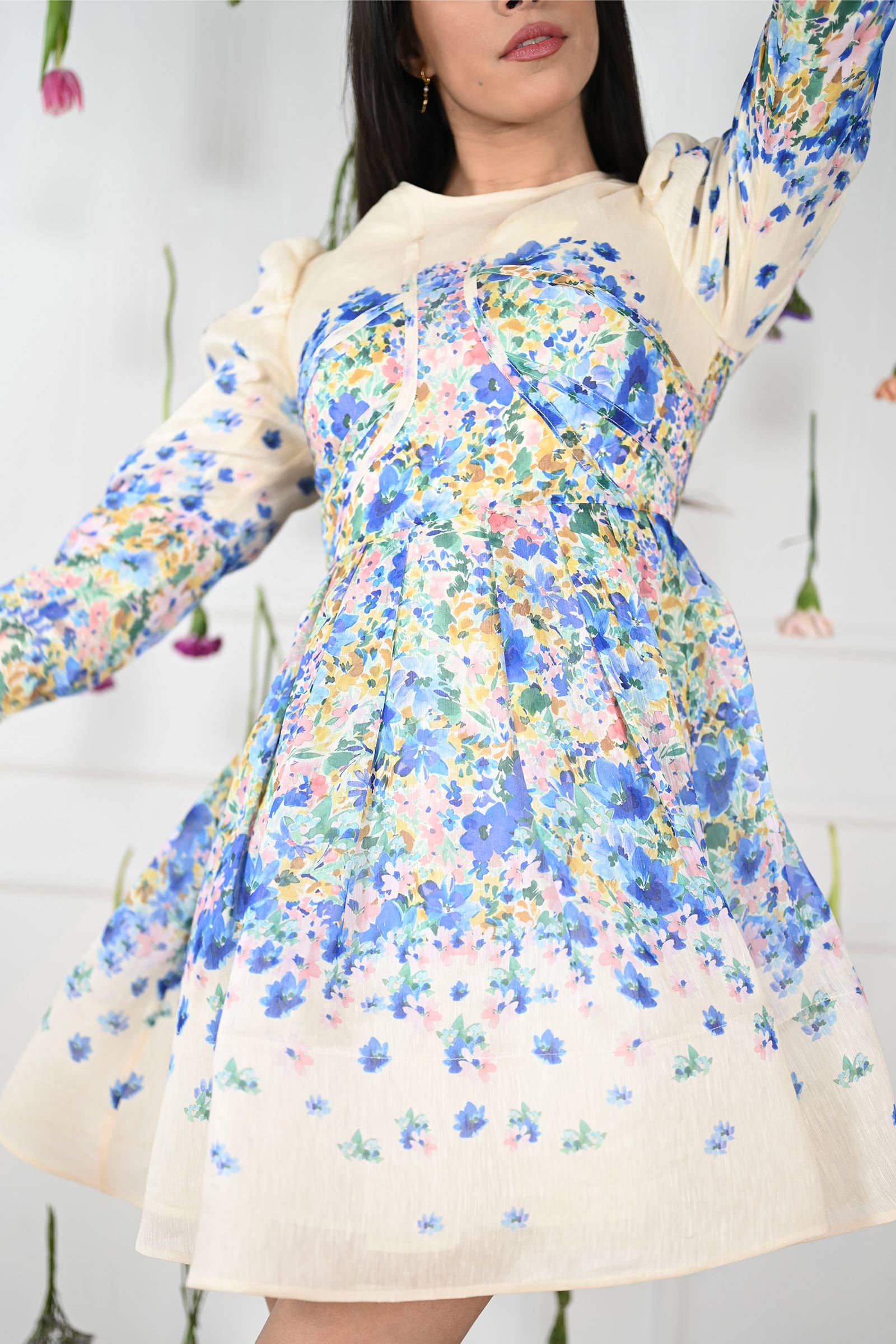Leoni Mini Dress, Ditsy - Bilde 3