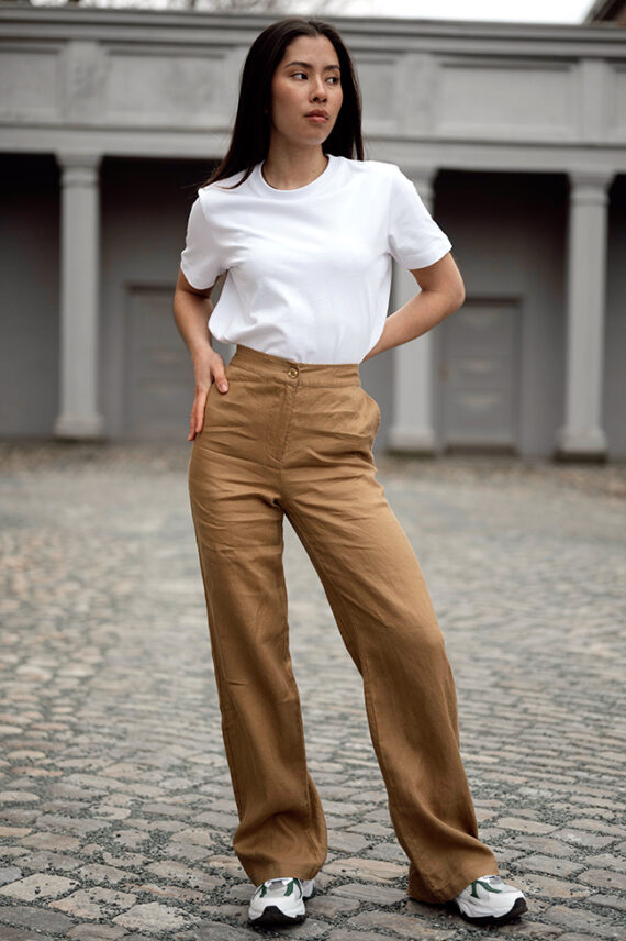 Lina Linen Pant, Camel