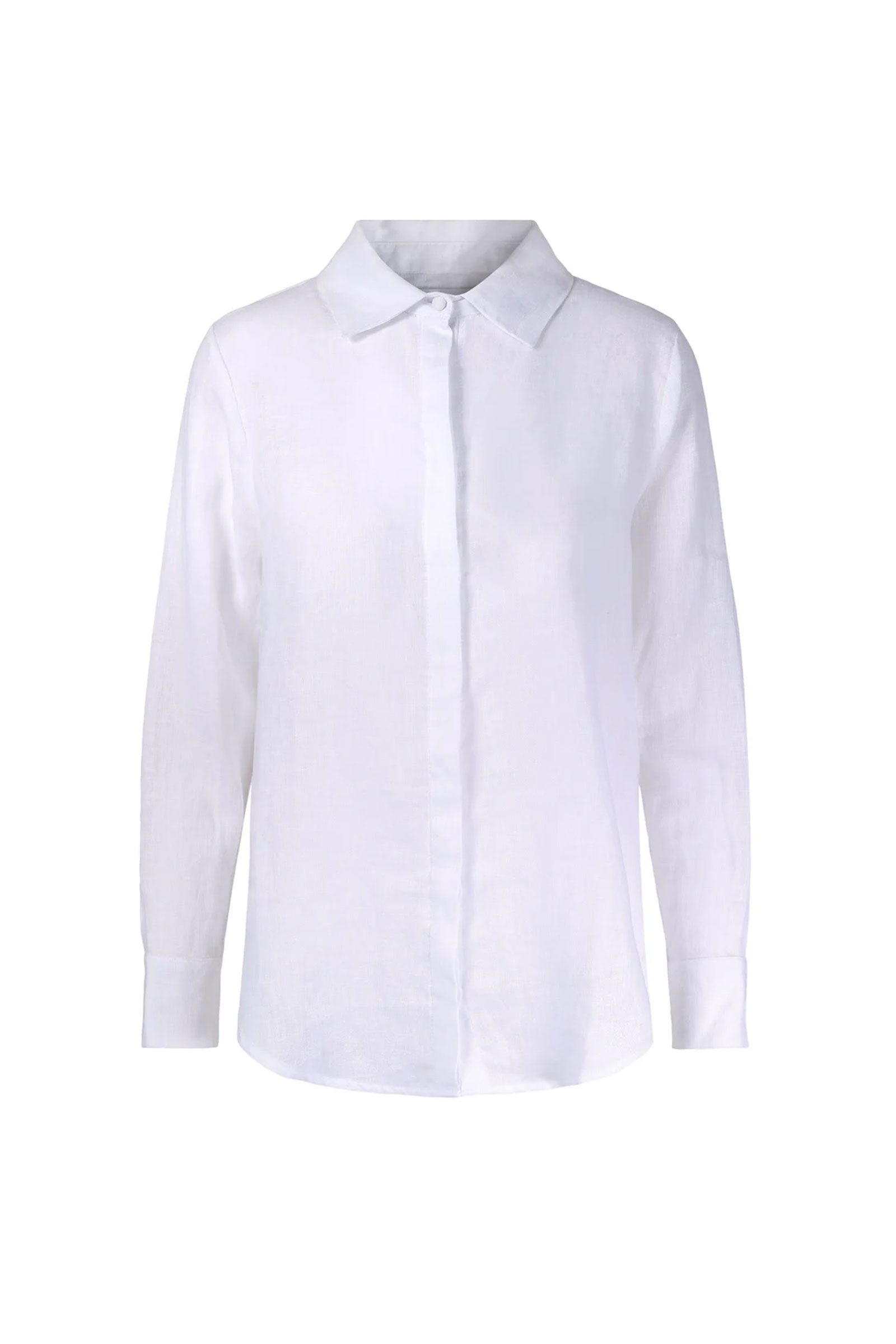 Livia Linen Shirt, White - Bilde 3