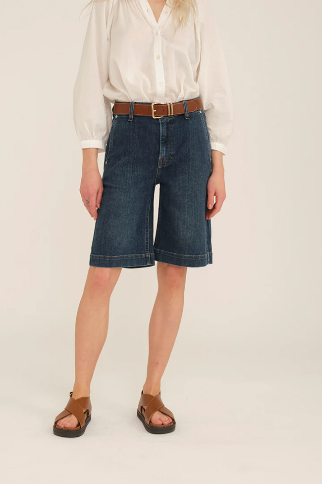 PD-Gilly French Shorts, Denim Blue - Bilde 3