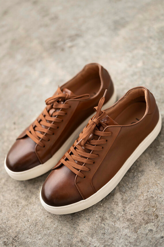 Sneaker Calf Leather LNS111, Brun