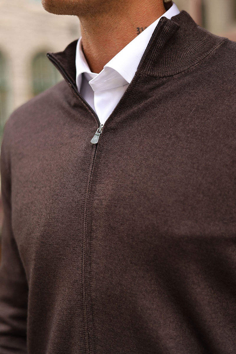 Vintage Zip, Brun - Bilde 3