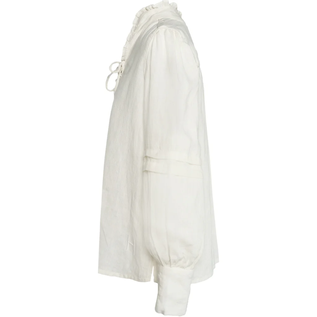 Sari Linen Blouse, White Alyssum - Bilde 7