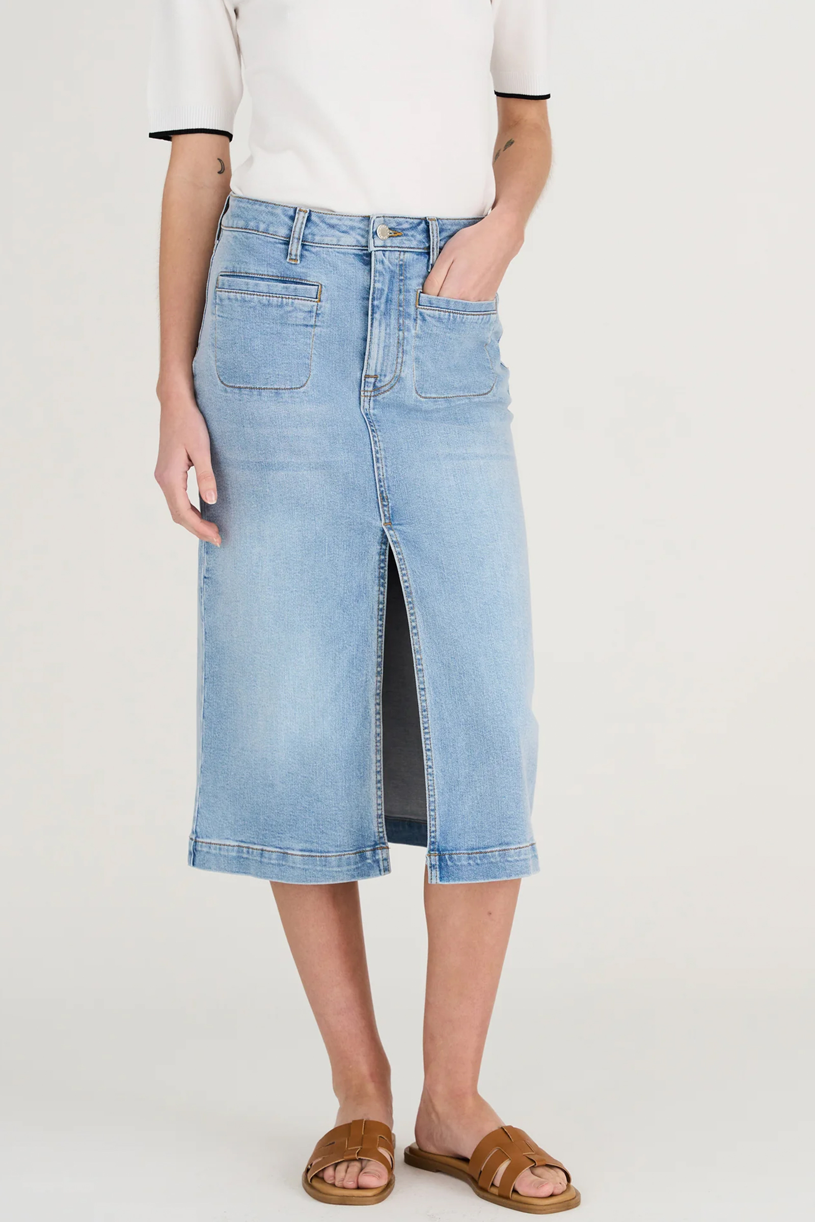 PD-Cara 70's Skirt, Wash Ravioli - Bilde 3