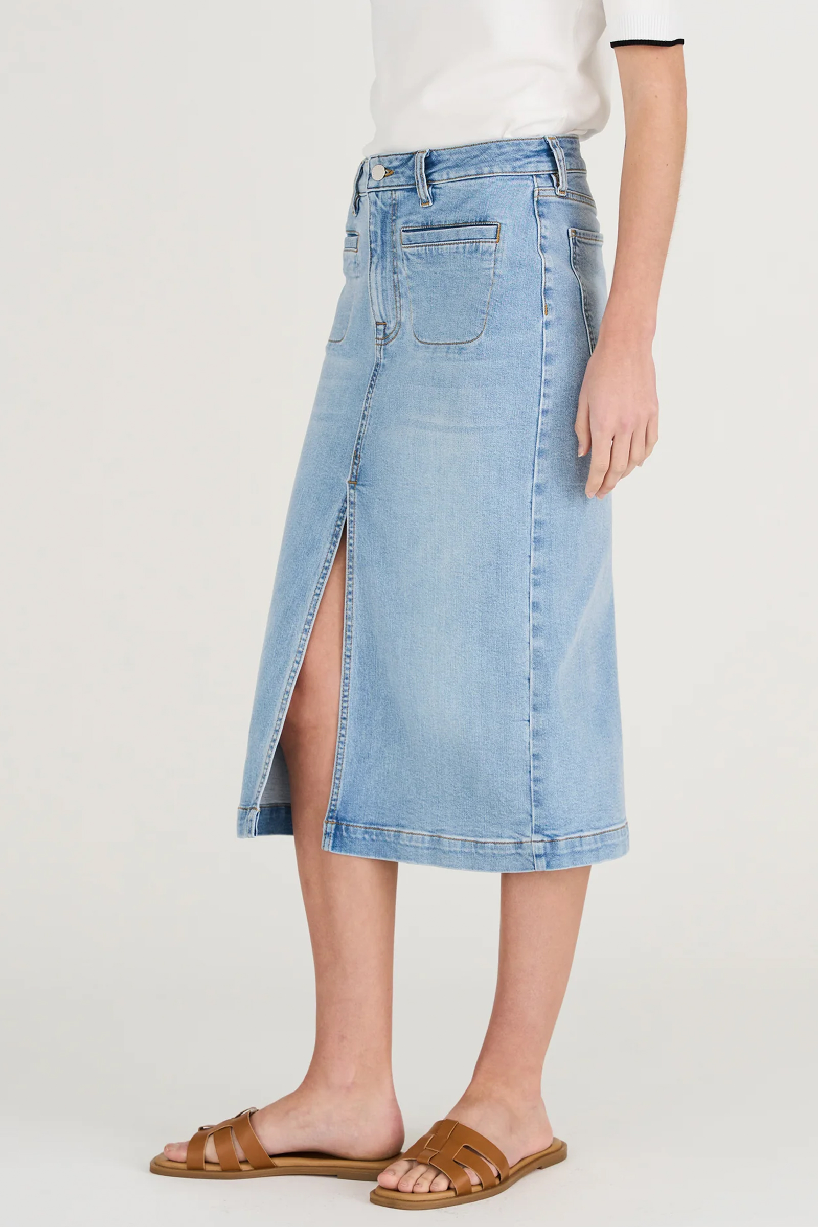 PD-Cara 70's Skirt, Wash Ravioli - Bilde 4