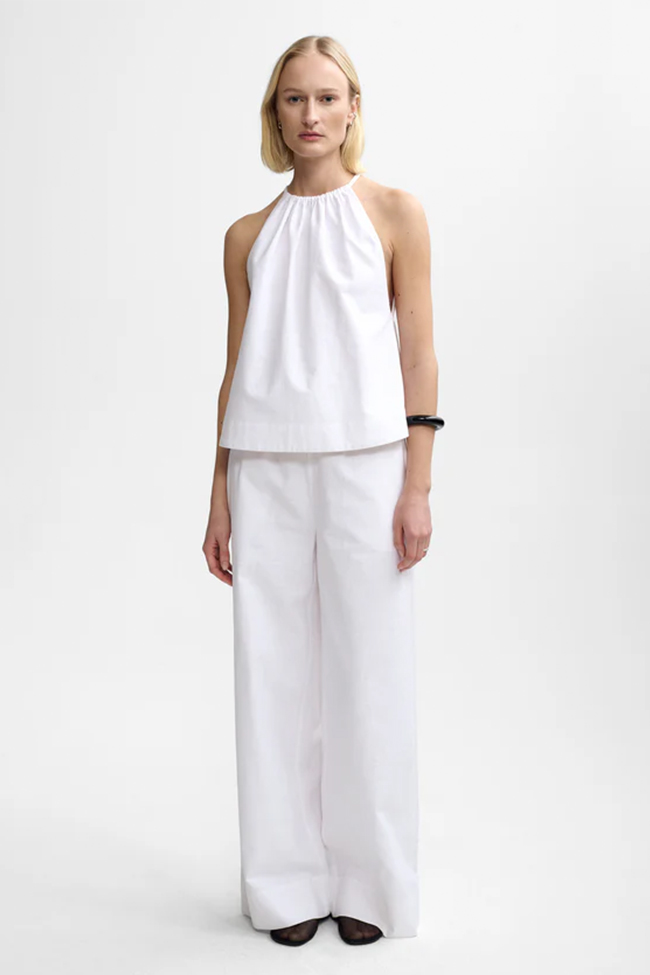 Dora Linen Top, White - Bilde 7