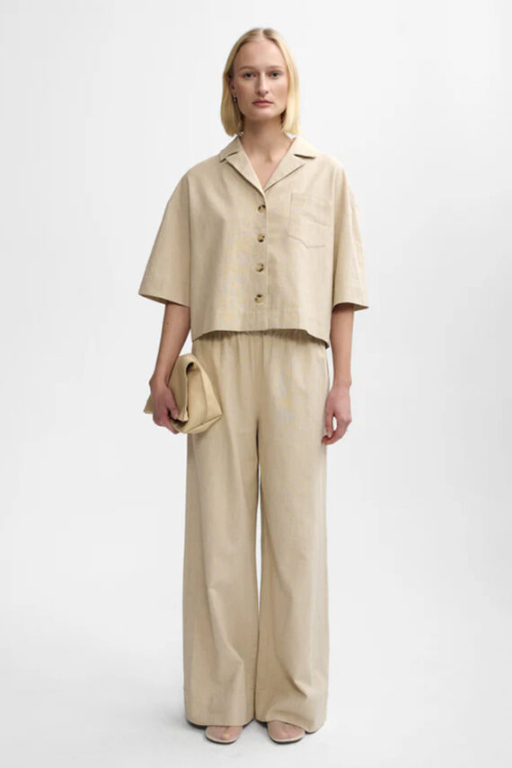 Tara Linen Shirt, Sand