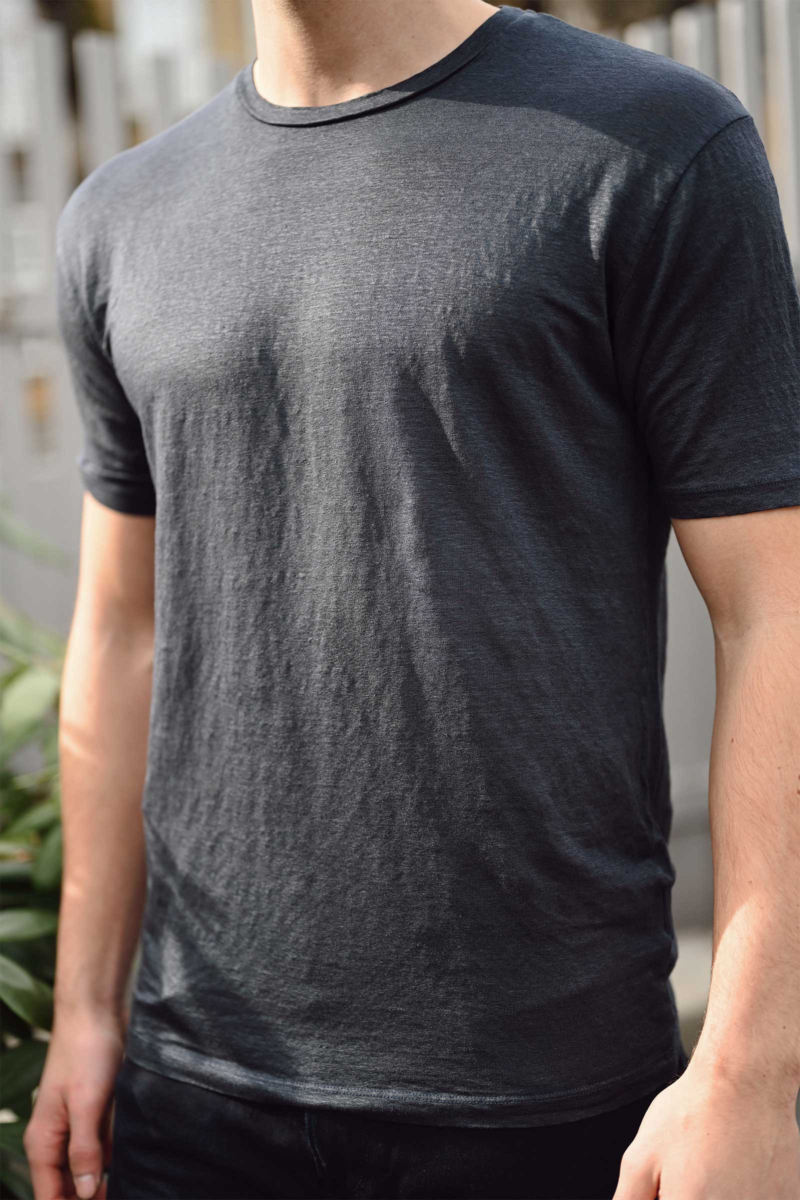 T-Shirt Paricollo, Navy - Bilde 2