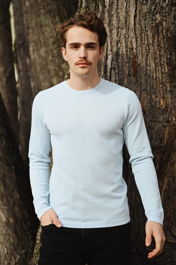 Paricollo Cotone Soft, Sky